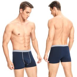 Underpants Underwear Men Cotton Boxer Homme Brand Male Panties Breathbale Shorts U Convex Pouch Plus Size S-XXL