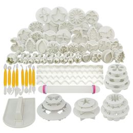 Sugarcraft Cake Decorating Tools Fondant Plunger Cutters Cookie Biscuit Mold Bakeware Accessories K343 210721