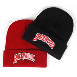 new Beanie Brand backwoods Letter Knitted winter hat Cotton Men Women Fashion Knitted Winter Hat Hip-hop Skullies Hats Y21111