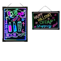 -LED Neonzeichen Schreibnachrichten Board Glühenzeichnung Board, leuchten blinkende Kastenbotschaft, löschbare Boardy Arts Doodle-Boards, für Kindertag / Shop / Schule / Café (40 * 30cm)