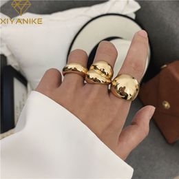 Minimalist 925 Sterling Silver Finger Band Rings for Women Couples Trendy Elegant French Gold Geometric Punk Party Jewelry