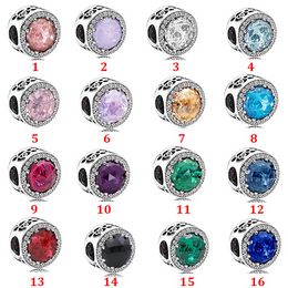 Designer Jewelry 925 Silver Bracelet Charm Bead fit Pandora Love Flower Bud Style Opal Blue Series Cat Eye Slide Bracelets Beads European Style Charms Beaded Murano