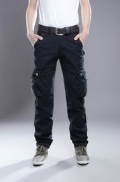Cargo Pants Men Combat SWAT Army Military Pants 100%Cotton Many Pockets Stretch Flexible Man Casual Trousers Plus Size 28- 38 40 for Man