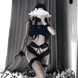 Cute Grls Lolita Anime Cosplay Costume Underwear Underpants Maid Outfits Kitten Uniform Role Play Cat Girl Kawaii Lingerie Set