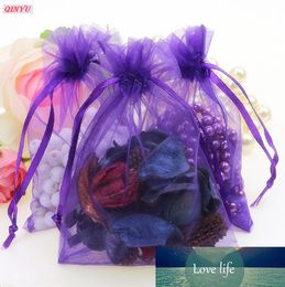 10pcs/lot 25 *35 30*40 35*50cm Drawable Organza Jewelry bag Wedding gift Pouches Jewelry Packaging Display bags Pouch 5Z