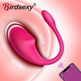 NXY Vibrators Bluetooth Vibrator Sex Toys for Women Wireless App Control Dildo Vibrating Egg g Spot Clit Stimulator Female Vibrator for Couple 0104