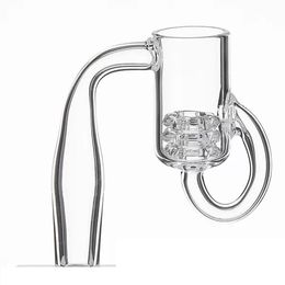 New Removable Diamond Knot Loop Quartz Banger Smoke With Long Insert Glass Carb Cap 10/14m/18mm Male Female Clear Joint For Dab