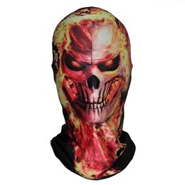 New Ghost Rider Balaclava Mask Cosplay Face Hood Halloween CS Biker