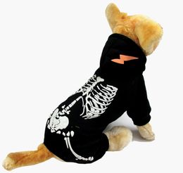 Trendy Print Hoodie Pet Sweater Halloween Pets Sweatshirt Dog Apparel Bulldog Teddy Puppy Clothing Two Colours