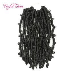 Butterfly Locs Synthetic Hair Extension 12inch pre looped needls Crochet knots locks Braidrf Butterflies Knitting Spot 2021 Butterflies