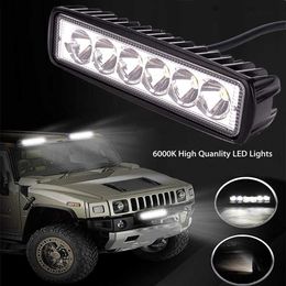 New 2Pcs LED Work Light Spotlight Flood Worklight 4WD 12V Led For Off-Road Vehicle Dome Lamp Modified Strip Light Bar SUV Car Truck