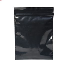 500pcs/lot 8*12cm Black Self Seal Zip Lock Storage Bags Zipper Packing Pouches Grip Ziplock Sundries Grocery Package Bagshigh quatity