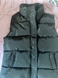 Cotton Down Vest Women 2021 Winter Loose Waistcoat Warm Padded Puffer Vests Sleeveless Parkas Female Black Jacket Outerwear