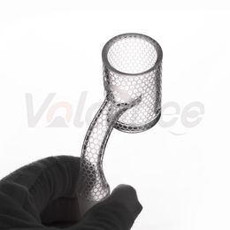 Smoking Accessories sandblasted fully weld banger OD 25mm beveled edge with 14mm male 90° for dab rig water pipe bong