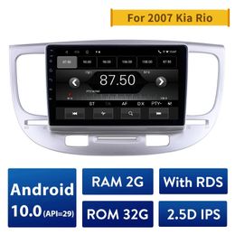 Car dvd Multimedia Player 9 Inch GPS Radio For 2007-Kia Rio Auto Stereo 2 din Android 10.0 2GB RAM 32GB ROM 2.5D IPS RDS