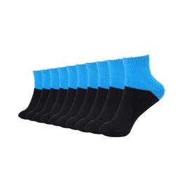 Men's Socks 10 Pairs Summer Classic Business Color Matching Comfortable Soft Ankle High Quality Simple Sports