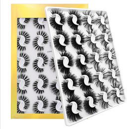 25 ~27mm Natural Long False Eyelashes Thick Hand Made Eye Lashes Extensions 20 Pairs Assorted Packing SW0108