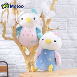 22CM Metoo Kawaii Doll Cute Cartoon Girls Baby Soft Animals Plush Birds Stuffed Toys For Kid Children Christmas Birthday Gift