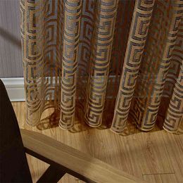 Arrival Chinese Luxury Curtain Sheer For The Living Room Bedroom Tulle Window kitchen Lace Quality Blinds 210913