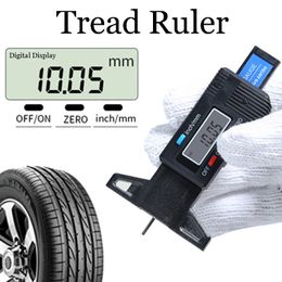 Universal Car Tire Tread Depth Gauge Ruler Digital Display Motorcycle Wheel Tyre Wear Meter Measure Thickness Detection Tool