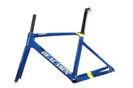 Bike Frames DEACASEN Carbon Road Frame Cycling Bicycle Frameset Fit For Both Di2/Mechanical Include Fork/Seatpost/Headset