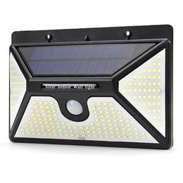 BRELONG BR-0148 218 LED Solar Powered 3000lm PIR Motion Sensor Wall Light Outdoor Garden Lamp