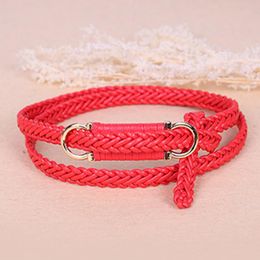 Belts F&U Luxury Belt Style PU Braid Rope With Antique Buckle Female Waist For Dress Charm Women 11 Colors