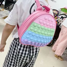 -¡¡¡NUEVO!!! 19 * 20cm Fidget Toys Children Backpacks 3D Girl Boy School Bags Toyler Kids Schoolbag Kindergarten Anime Kawaii Figet Fouch Regalo DD