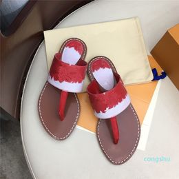 New Colourful Patent Canvas Leather Flat Thong Mule Slides Ladies Sandals Red Pink Blue Size 34 To 42 66