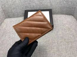 2021 new designers handbags luxurys color Brown leather women clutch bags twill pattern wallets gold letter hardware purses card free drop
