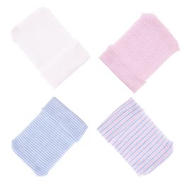 Newborn Baby Hats Winter Warm Cap Infant Kids Stripe Cotton Caps Beanie Head Wraps Ear Warmeer Unisex toddler Hair Accessories Headwear KBH08