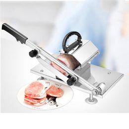 Commercial household manual lamb beef slicer meatloaf meat cutting machine Vegetable Mutton rolls hand mincer cutter