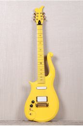Diamond Series Prince Cloud Yellow Electric Guitar Alder Body, Maple Neck, Symbol Inlay, Black Knobs, Wrap Arround Tailpiece