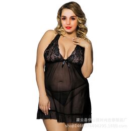 New Women Sexy Lace Lingerie Babydoll G-String Thong Underwear Nightwear (Plus Size) 2020 High Quanlity new