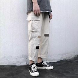 Men's Pants Multi Pockets Cargo Mens 2021 Military Tactical Pant Men Workout Sweatpant Quality Cotton Casual Trousers Streetwear