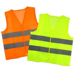 Reflective Stripe Traffic Vests Reflective Vest High Visibility safety Vest For Sanitation Worker Assistant Police Working Clothing