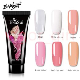 DROPSHIPPING 30ML NAWNS 폴리 젤 손가락 확장 Crystal Jelly Nail Comouflage UV LED 세트 누드 장식 빠른 건조