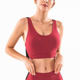 Gym Clothing Yoga Tops Women Fitness Sports Bra With Pad High Impact Strap Crop Top Backless Vest Workout Running Activewear Femme