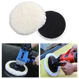 Vehicle Protectants 3/4/5/6/7 Inches Soft Car Polishing Disc Imitated Wool Body Waxing Polisher Pad Auto Maintenance ToolsCare