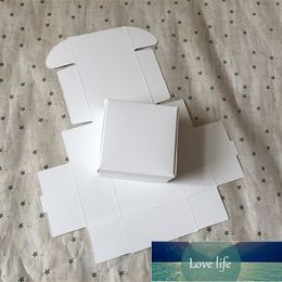 100pcs/lot 12size White kraft paper handmade soap box/ Small jewelry carton/ Essential Oil Aircraft Boxes