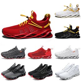 Non-Brand men women running shoes Triple Black White Red Grey orange mens trainers fashion outdoor sports sneakers