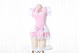 NXY sexy set Sexy Cute Maid Lace Pink Lingerie Bodysuit Women sukumizu Set uniform Cosplay Wholesale 1127