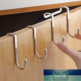 1pc Door Hanger Hook Stainless Steel Free Cabinet Coat Hook Wall Hanging Free Perforated Cabinet Door Seamless Coat Hook Factory price expert design Quality