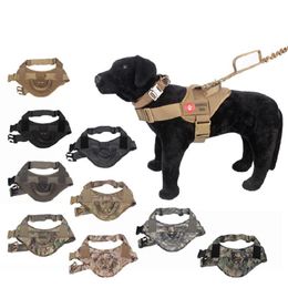 9 Colors Pet supplies dog accessories Dog Harness Outdoor equipment Military dogs Harnesses 1050D Nylon Strap Vest Collar DHL Free