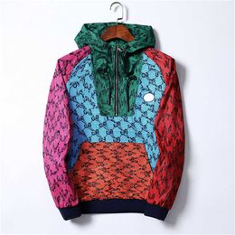 Tasarımcı Erkek Ceket Kapağı Yüksek çizgili trençkot Spor giyim Sıradan Beyzbol Fermuar Hoodie Tasarım Baskı Lüks Marka