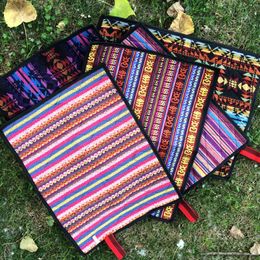 outdoor chair mats UK - Outdoor Pads Folding Waterproof Camping Mat Family Nation Style Printed Beach Picnic Sleeping Moistureproof Pad Chair Cushion