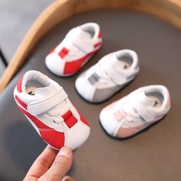 Spring Autumn New Baby Casual Shoes Soft TPR Sole Infant Toddler First Walkers White Sneakers Unisex Baby Shoes