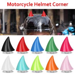 Motorcycle Helmet Corner Plastic Resilient Silicone Suction Cup Soft Horn Decoration Headwear Rubber Accessories