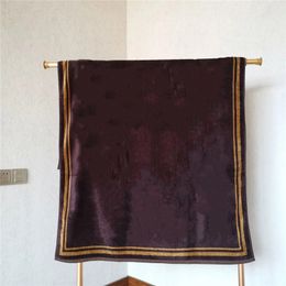 Stripe Frame Brown Towels Luxury Designer Letter Full Old Flower Towels Shower Towel Body Wrap For Men And Women232P