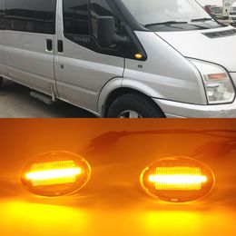 1Set For Ford Fiesta III IV MK3 MK4 KA Mondeo I MK1 Transit Tourneo MK6 MK7 Flowing Turn Signal LED Dynamic Side Marker Light